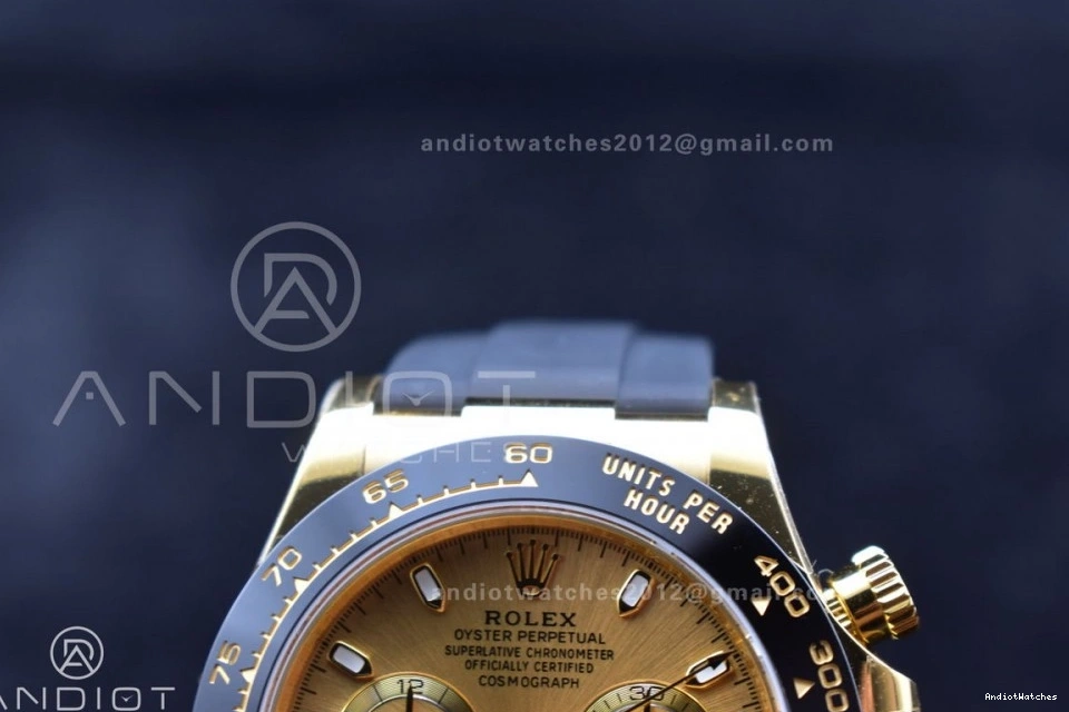 764 Edition BTF on YG Dial 116518 Lume Daytona Best Oysterflex SA Rubber 1:1 Reliable Strap 0716